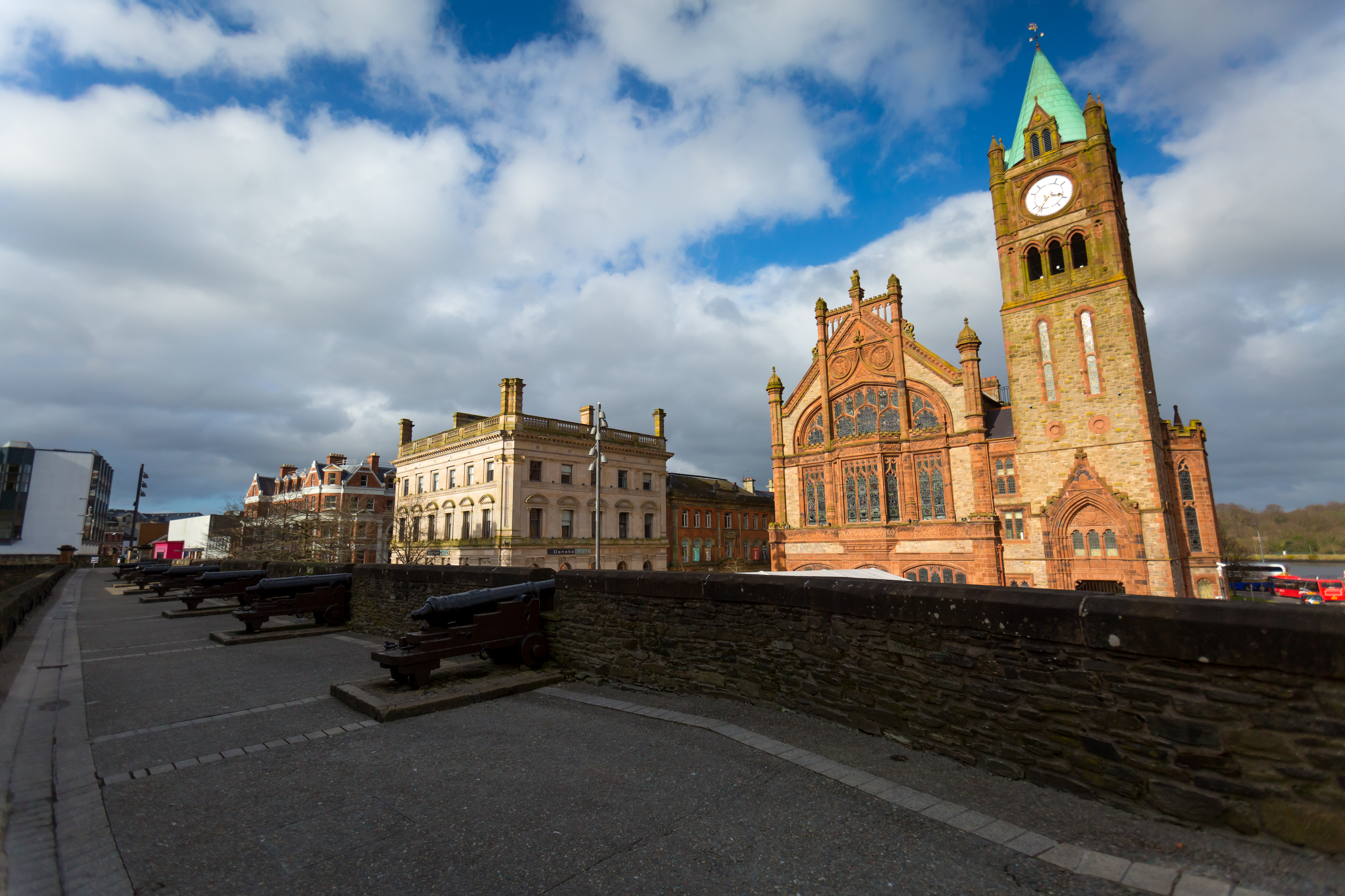 Built in 1890, The Guildhall in Derry, County Londonderry, Northern Ireland, is a building in which the elected members of Derry and Strabane District Council meet.