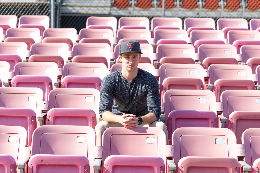 Mickie Walker, CEO of the Salem Keizer Volcanoes photographed for SF Gate 
